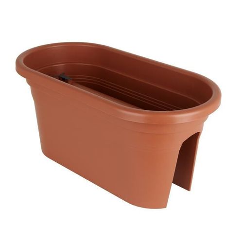 Artevasi Jardiniere Pour Balcon Venezia - 30 X 60 X H 27 Cm - 18 L - Terre Cuite