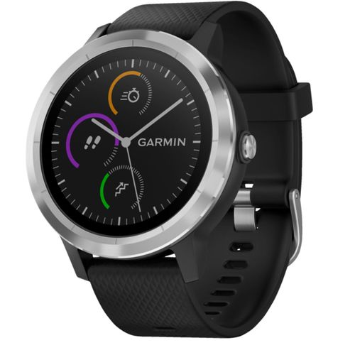 Garmin vívoactive 3 - Acier inoxydable - Montre connectée avec bracelet - noir - Bluetooth, ANT+/ANT - 43 g