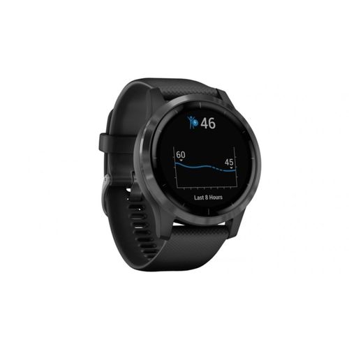 Garmin vívoactive 4 - 45 mm - noir - montre de sport avec bracelet - silicone - noir - taille du poignet : 135-200 mm - affichage 1.3" - Bluetooth, Wi-Fi, NFC, ANT+ - 50.5 g
