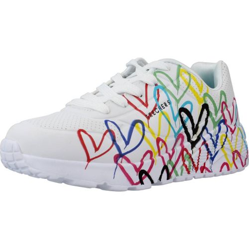 Skechers Uno Lite Colour Blanc