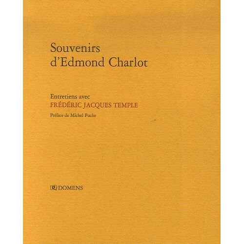 Souvenirs D'edmond Charlot
