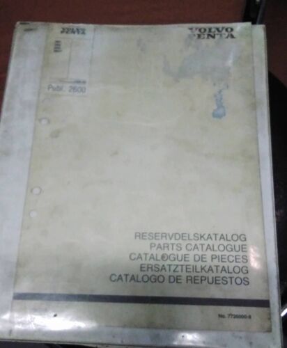 Volvo Penta Catalogue Atelier 2600 2001 2002 2003 2003t