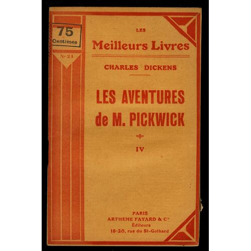 Les Aventures De M. Pickwick