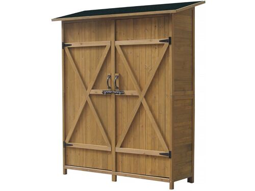 Armoire De Jardin Espacio- 140 X 49 X 162 Cm - Marron