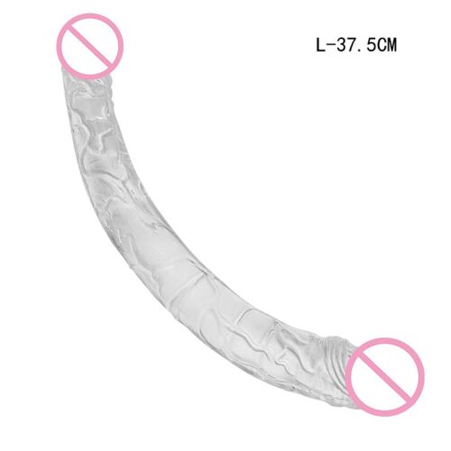 Mini Gode Réaliste À Double Extrémité Pour Femmes, Jouets Sexuels Anaux, Masturbateur Lesbien, Jaune D'oeuf, Pénis Dong, Énorme, Doux, 23.5-37.5cm