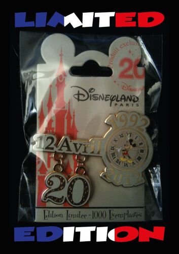 Disney Pins 20 Ans Edition Limitée 1000 Ex.