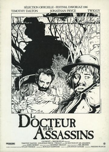 Le Docteur Et Les Assassins, Dossier De Presse, Freddie Francis Avec Timothy Dalton, Jonathan Pryce