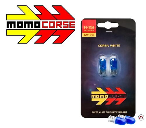 2 Veilleuses Type T10 H151 - Ultra White - 5w - Wedgebase