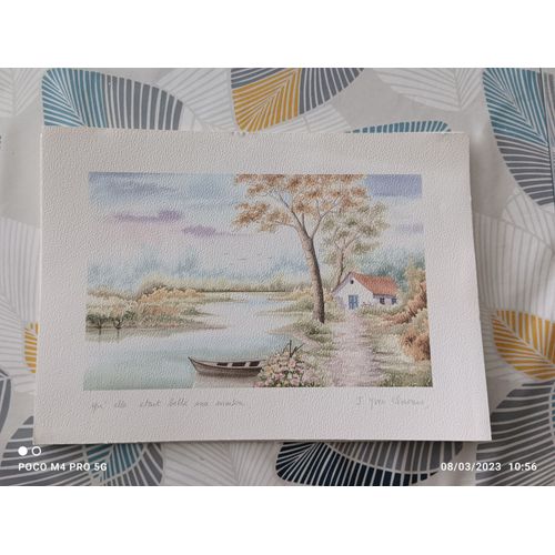 Lot de 10 reproductions de Lithographies