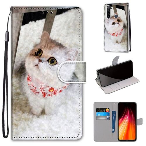 Xiaomi Redmi Note 8 Coque, Saturcase Beau Pu Cuir Magnétique Flip Portefeuille Support Porte-Carte Dragonne Protecteur Coque Housse Étui Pour Xiaomi Redmi Note 8 (Dk-16)