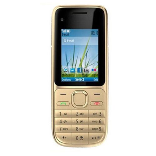 Pour Nokia C2-01 débloqué Téléphone mobile C2 Gsm / WCDMA 3G 3.15MP Camera Phone-or