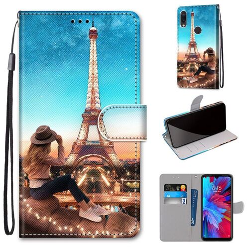 Xiaomi Redmi Note 7 Coque, Saturcase Beau Pu Cuir Magnétique Flip Portefeuille Support Porte-Carte Dragonne Protecteur Coque Housse Étui Pour Xiaomi Redmi Note 7 (Dk-25)