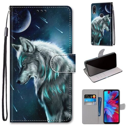 Xiaomi Redmi Note 7 Coque, Saturcase Beau Pu Cuir Magnétique Flip Portefeuille Support Porte-Carte Dragonne Protecteur Coque Housse Étui Pour Xiaomi Redmi Note 7 (Dk-28)