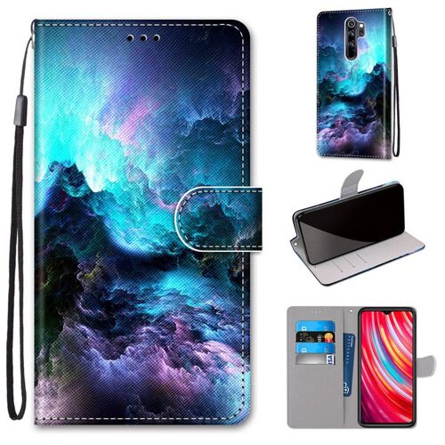 Xiaomi Redmi Note 8 Pro Coque, Saturcase Beau Pu Cuir Magnétique Flip Portefeuille Support Porte-Carte Dragonne Protecteur Coque Housse Étui Pour Xiaomi Redmi Note 8 Pro (Dk-10)