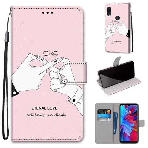 Xiaomi Redmi Note 7 Coque, Saturcase Beau Pu Cuir Magnétique Flip Portefeuille Support Porte-Carte Dragonne Protecteur Coque Housse Étui Pour Xiaomi Redmi Note 7 (Dk-39)