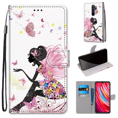 Xiaomi Redmi Note 8 Pro Coque, Saturcase Beau Pu Cuir Magnétique Flip Portefeuille Support Porte-Carte Dragonne Protecteur Coque Housse Étui Pour Xiaomi Redmi Note 8 Pro (Dk-1)