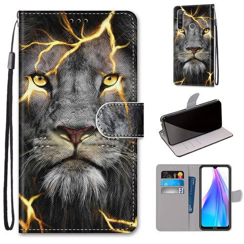 Xiaomi Redmi Note 8t Coque, Saturcase Beau Pu Cuir Magnétique Flip Portefeuille Support Porte-Carte Dragonne Protecteur Coque Housse Étui Pour Xiaomi Redmi Note 8t (Dk-5)