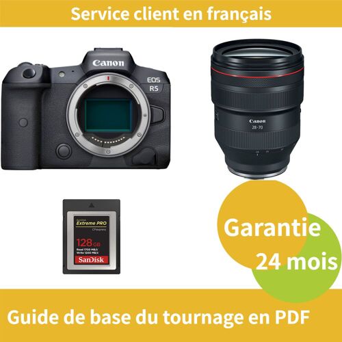 Canon EOS R5 Caméra+Canon Objectif RF 28-70mm f/2L USM+SanDisk 128GB Extreme SD card PRO CFexpress Type B