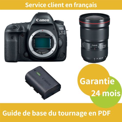 Canon EOS 5D Mark IV Caméra+Canon Objectif EF 16-35mm f/2.8 L III USM+Canon batterie LP-E6NH Officielle