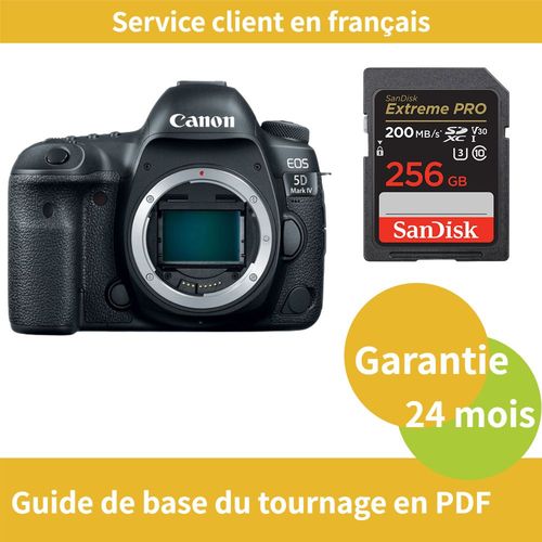 Canon EOS 5D Mark IV Camera+SanDisk 256Go Extreme PRO carte SDXC jusqu'à 200 Mos