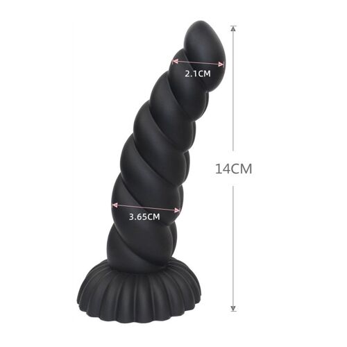 Godemiché Fileté Avec Ventouse De 14cm, Pénis Coloré Qui Brille Dans Le Noir Pour Débutants Femmes Hommes Masturbateur Jouet Plug Anal Débutant