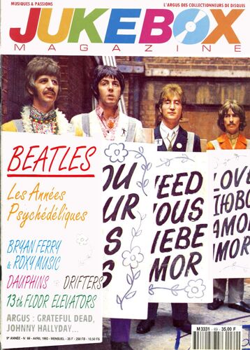 Jukebox N° 69  -  Les Beatles - Bryan Ferry & Roxy Music - Les Drifters  - Les Dauphins -  Les Doors