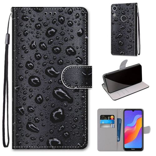 Huawei Y6 2019 / Honor 8a Coque, Saturcase Beau Pu Cuir Magnétique Flip Portefeuille Support Porte-Carte Dragonne Protecteur Coque Housse Étui Pour Huawei Y6 2019 / Honor 8a (Dk-34)