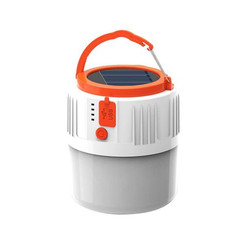 Lampe De Camping Solaire Plusieurs Modes D'éclairage Voix/Télécommande 48 Led 3 Piles