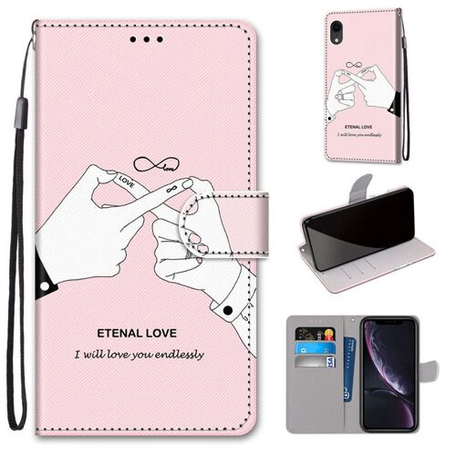 Apple Iphone Xr Coque, Saturcase Beau Pu Cuir Magnétique Flip Portefeuille Support Porte-Carte Dragonne Protecteur Coque Housse Étui Pour Apple Iphone Xr (Dk-39)