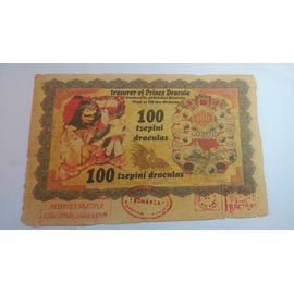 Roumanie , Rare Billet Fantaisie Dracula , Grand Format.