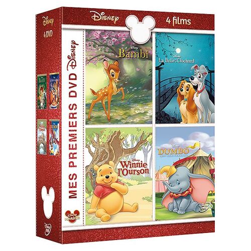 Mes Premiers Dvd Disney - Bambi + La Belle Et Le Clochard + Winnie L'ourson + Dumbo - Pack