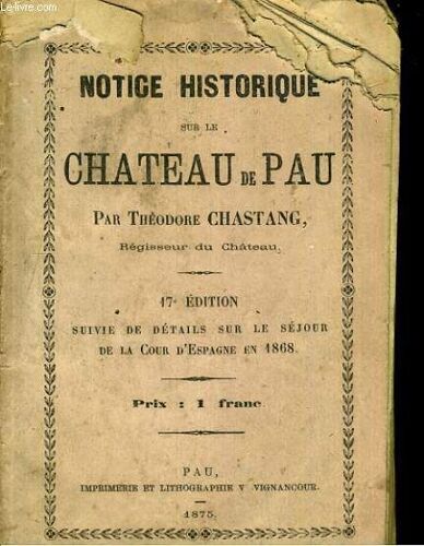 Notice Historique Sur Le Château De Pau