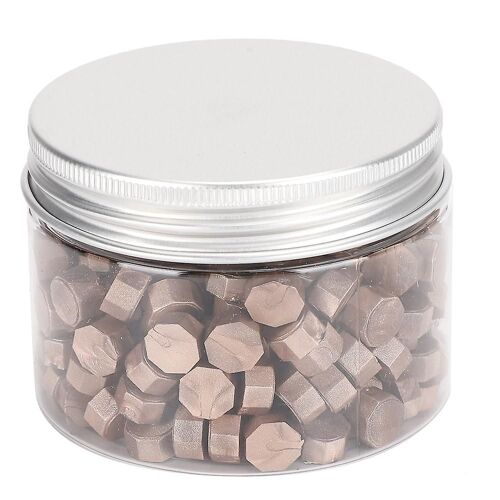 200 Pcs Cire À Cacheter Octogone Sceau Nacré Costume Bouteille Emballage Pour Enveloppes Documents Invitation De MariageChampagne Or