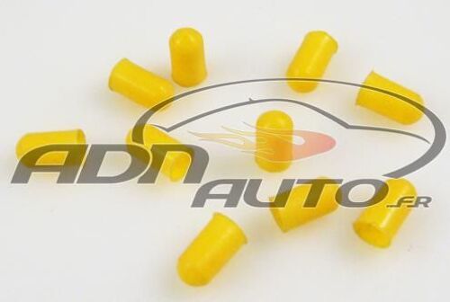 10 Caches Ampoules T5 - Jaune - 5mm