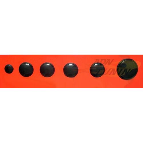 6 Cache Trou Antenne Abs - Noir