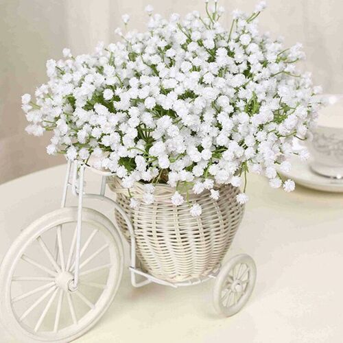 Fleurs Artificielles Gypsophila En Soie, Fausses, Vraies, Bricolage, Arrangement De Mariage, Maison, Salon, Vase, Décor D'Exposition 9109-May14A29551