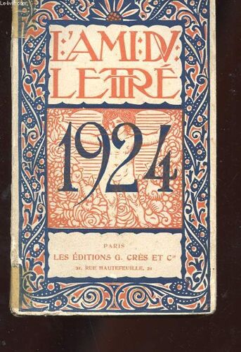 L'ami Du Lettre Pour 1924