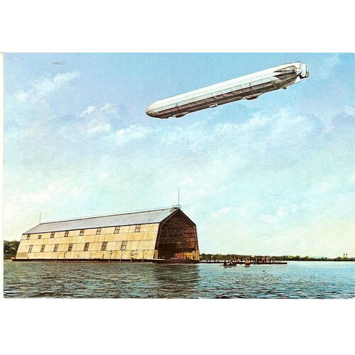 Carte Postale Reproduction D'une Photo Ancienne De Dirigeable