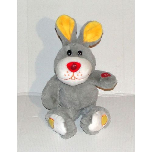 Peluche Lapin Musical Nez Lumineux Marty Panzer Old Macdonald Had A Farm