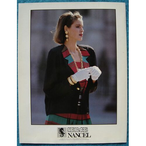 Publicité Papier - Vêtements Serge Nancel De 1987