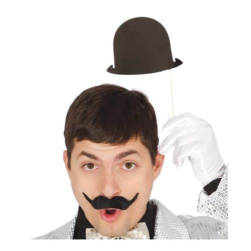 Kit Photo Booth Avec 6 Chapeaux Sur Bâtons De 12,5 Cm