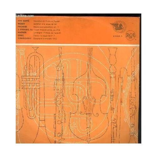 Disque Vinyle 33t Ouverture De Poete Et Paysan, Invitation A La Valse, Mouvement Perpetuel, Tritsch-Tratsch Polka, Lohengrin: Prelude L'acte Iii, Danse Norvegienne N°2, Ouverture Solennelle ...
