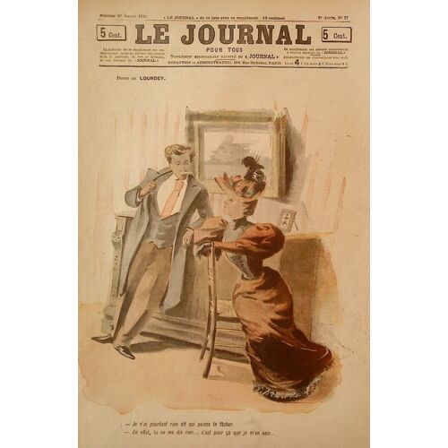 Rare Le Journal Pour Tous N°27 - Affaire De Couple Par Lourdey - Malatesta Legende De Jumieges 1896