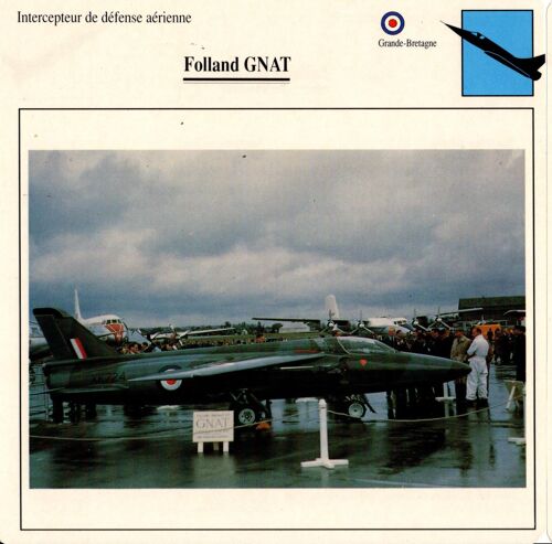 Fiche Avion Folland Gnat