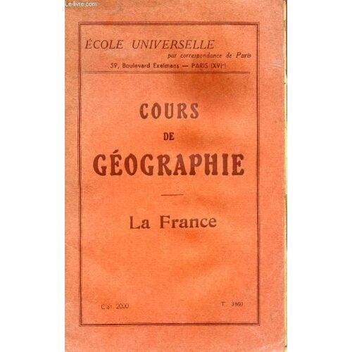 Cours Du Geographie - La France.