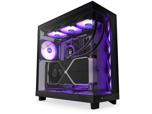 NZXT Nzxt H6 Air Flow H6 Flow RGB - Boîtier moyen tour - Noir - RGB - Verre Trempé