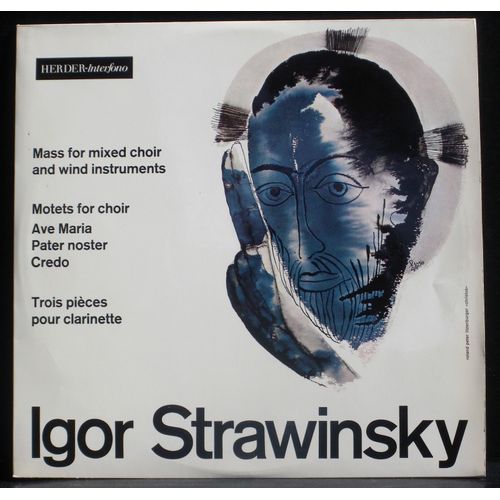 Stravinsky Messe - 3 Motets Herbert Froitzheim - 3 Pièces Pour Clarinette Sepp Fackler