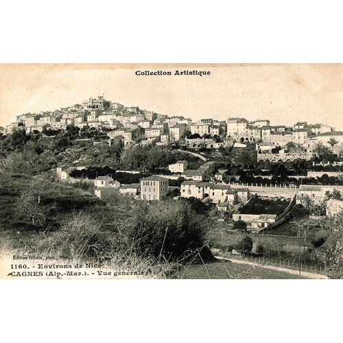 Carte Postale Ancienne, France, Alpes Maritimes ( 06 ), Cagnes, Vue Générale