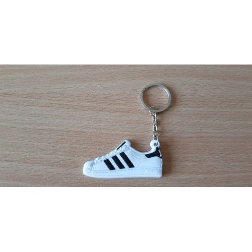 Porte Clé Basket Sneakers Adidas Superstar Blanc