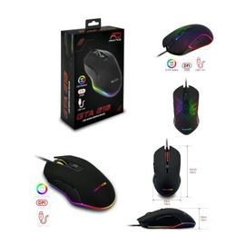 Souris Gamer RGB 3200 DPI GTA-230 ergonomique optique 7 boutons filaire USB avec éclairage RGB GAMING